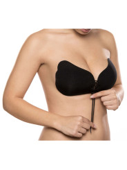 SUJETADOR ADHESIVO PUSH-UP NEGRO SIN TIRANTES DE LA MARCA BYE BRA - BRAS