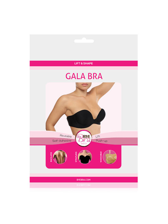 SUJETADOR SIN TIRANTES GALA COPA D NEGRO DE LA MARCA BYE BRA - BRAS