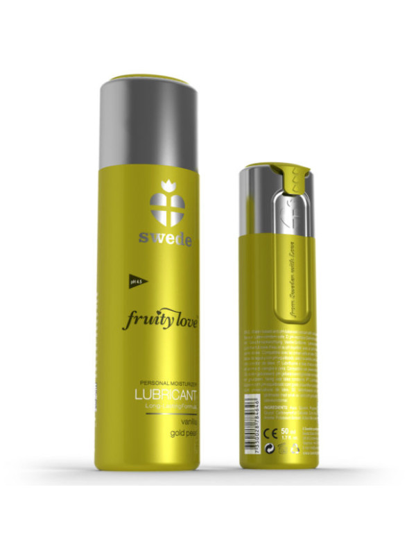 LUBRICANTE SABOR PERA GOLDEN Y VAINILLA 50 ML DE LA MARCA SWEDE