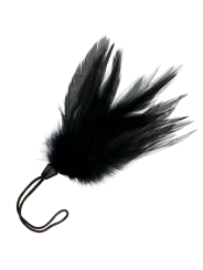 PLUMA ESTIMULADORA ERÓTICA NEGRA 20 CM DE LA MARCA DARKNESS SENSATIONS