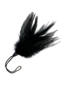 PLUMA ESTIMULADORA ERÓTICA NEGRA 20 CM DE LA MARCA DARKNESS SENSATIONS