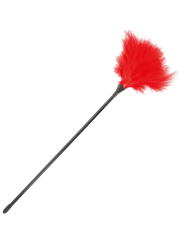 PLUMA ESTIMULADORA ROJO 42CM PARA JUEGOS ERÓTICOS DE LA MARCA DARKNESS SENSATIONS
