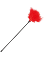 PLUMA ESTIMULADORA ROJO 42CM PARA JUEGOS ERÓTICOS DE LA MARCA DARKNESS SENSATIONS