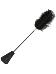 FUSTA CON PLUMA ESTIMULADORA NEGRO 56 CM BDSM DE LA MARCA DARKNESS SENSATIONS