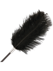 FUSTA CON PLUMA ESTIMULADORA NEGRO 56 CM BDSM DE LA MARCA DARKNESS SENSATIONS