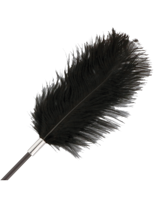 FUSTA CON PLUMA ESTIMULADORA NEGRO 56 CM BDSM DE LA MARCA DARKNESS SENSATIONS