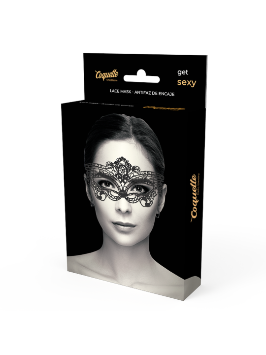 ANTIFAZ ENCAJE NEGRO SENSORIAL COQUETTE CHIC DESIRE DE LA MARCA COQUETTE ACCESSORIES