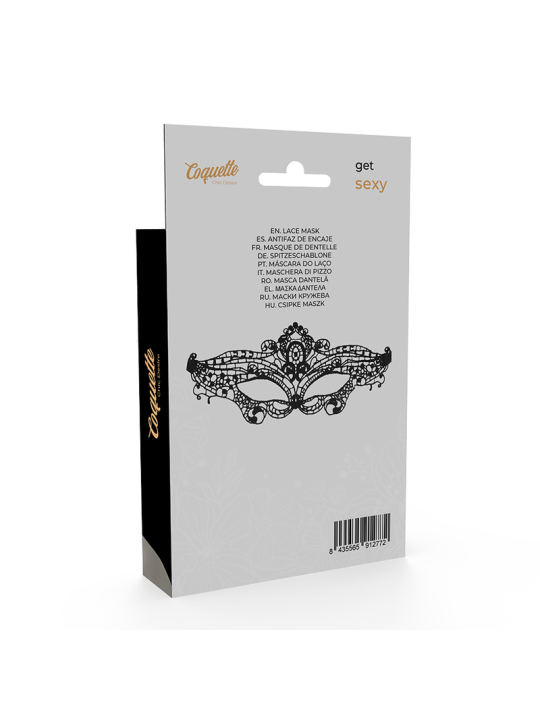 ANTIFAZ ENCAJE NEGRO SENSORIAL COQUETTE CHIC DESIRE DE LA MARCA COQUETTE ACCESSORIES