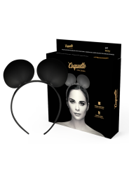 DIADEMA CON OREJAS DE MOUSE EN CUERO VEGANO DE LA MARCA COQUETTE ACCESSORIES