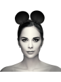 DIADEMA CON OREJAS DE MOUSE EN CUERO VEGANO DE LA MARCA COQUETTE ACCESSORIES
