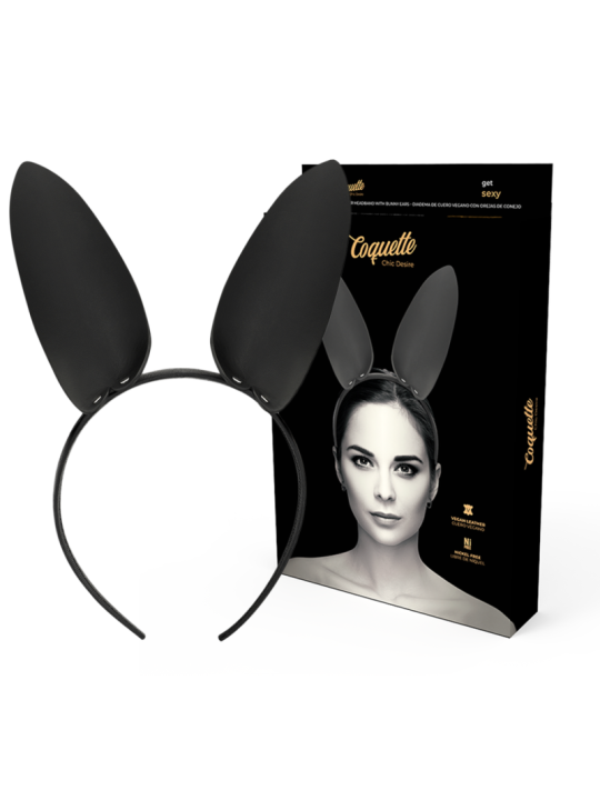 DIADEMA OREJAS CONEJO CUERO VEGANO COQUETTE CHIC DE LA MARCA COQUETTE ACCESSORIES