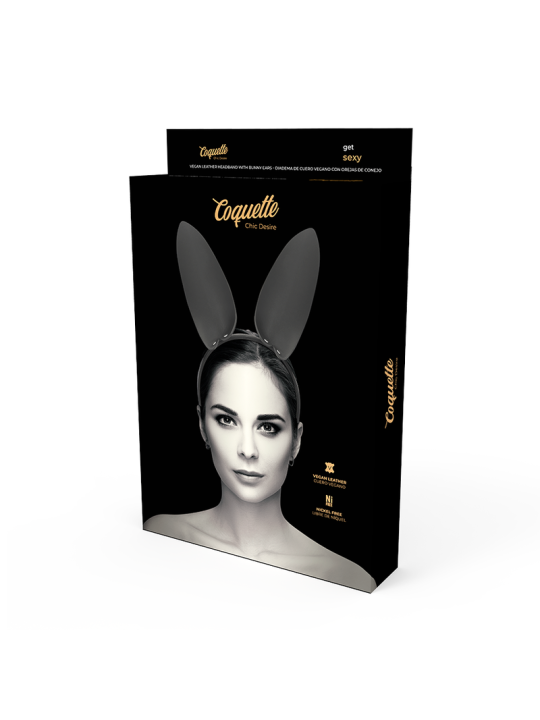 DIADEMA OREJAS CONEJO CUERO VEGANO COQUETTE CHIC DE LA MARCA COQUETTE ACCESSORIES