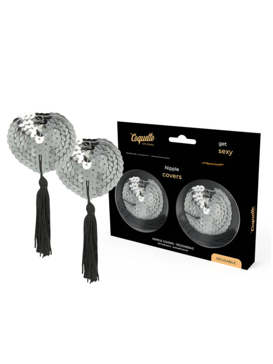 CUBRE PEZONES PLATEADOS COQUETTE CHIC DESIRE DE LA MARCA COQUETTE ACCESSORIES