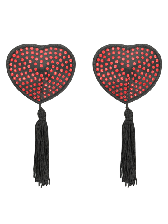 CUBRE PEZONES SEXY ROJO Y NEGRO COQUETTE CHIC DESIRE DE LA MARCA COQUETTE ACCESSORIES