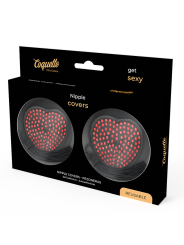 CUBRE PEZONES SEXY ROJO Y NEGRO COQUETTE CHIC DESIRE DE LA MARCA COQUETTE ACCESSORIES