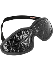 ANTIFAZ BDSM NEGRO CON FORRO DE NEOPRENO AJUSTABLE DE LA MARCA BEGME BLACK EDITION