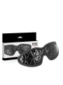 ANTIFAZ BDSM NEGRO CON FORRO DE NEOPRENO AJUSTABLE DE LA MARCA BEGME BLACK EDITION