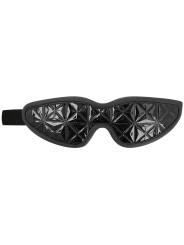 ANTIFAZ BDSM NEGRO CON FORRO DE NEOPRENO AJUSTABLE DE LA MARCA BEGME BLACK EDITION