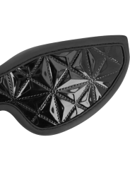 ANTIFAZ BDSM NEGRO CON FORRO DE NEOPRENO AJUSTABLE DE LA MARCA BEGME BLACK EDITION