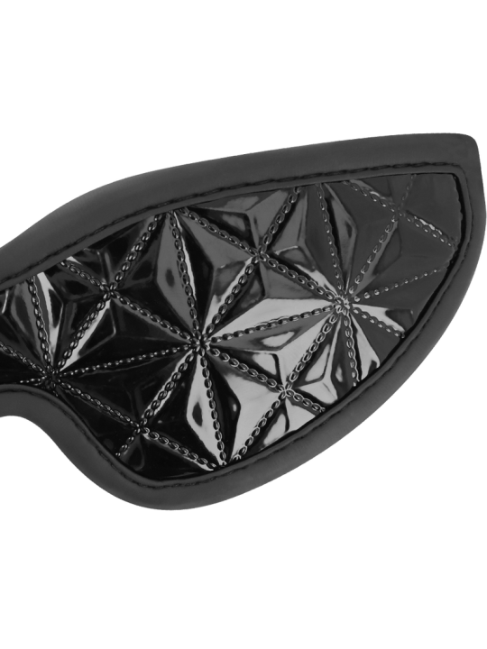 ANTIFAZ BDSM NEGRO CON FORRO DE NEOPRENO AJUSTABLE DE LA MARCA BEGME BLACK EDITION