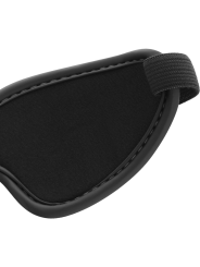 ANTIFAZ BDSM NEGRO CON FORRO DE NEOPRENO AJUSTABLE DE LA MARCA BEGME BLACK EDITION