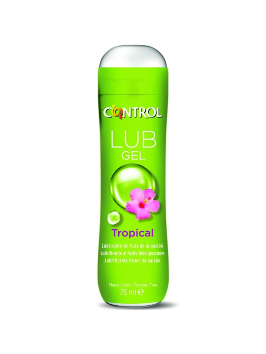 LUBRICANTE ÍNTIMO TROPICAL BASE AGUA 75 ML DE LA MARCA CONTROL LUBES