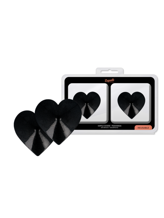 CUBRE PEZONES CORAZONES NEGROS COQUETTE CHIC DESIRE DE LA MARCA COQUETTE ACCESSORIES