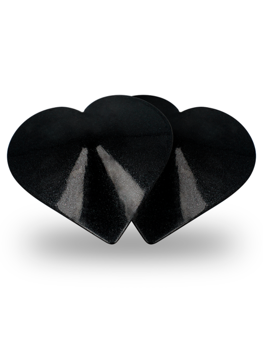 CUBRE PEZONES CORAZONES NEGROS COQUETTE CHIC DESIRE DE LA MARCA COQUETTE ACCESSORIES