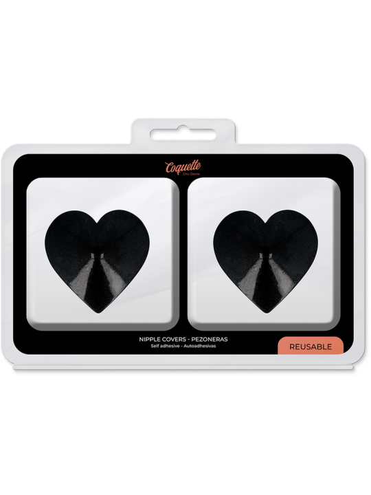 CUBRE PEZONES CORAZONES NEGROS COQUETTE CHIC DESIRE DE LA MARCA COQUETTE ACCESSORIES