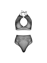 SET LENCERÍA SEXY TOP HALTER Y TANGA CINTURA ALTA DE LA MARCA LEG AVENUE SETS