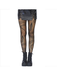 MEDIAS DE RED CON SERPIENTES NEGRAS - LEG AVENUE DE LA MARCA LEG AVENUE HOSIERY