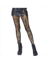 MEDIAS DE RED CON SERPIENTES NEGRAS - LEG AVENUE DE LA MARCA LEG AVENUE HOSIERY