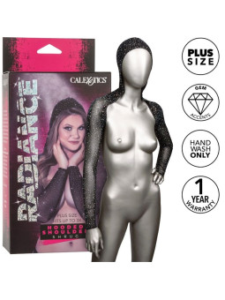 CHAL ENCAPUCHADO SEXY CON PEDRERÍA TALLA GRANDE DE LA MARCA CALEXOTICS
