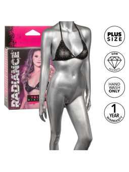 TOP BIKINI TRIÁNGULO PEDRERÍA TALLA GRANDE RADIANCE DE LA MARCA CALEXOTICS