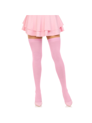 MEDIAS HASTA EL MUSLO DE NAILON ROSA SEXY DE LA MARCA LEG AVENUE HOSIERY