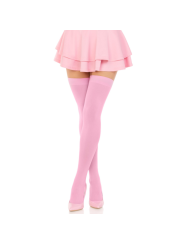 MEDIAS HASTA EL MUSLO DE NAILON ROSA SEXY DE LA MARCA LEG AVENUE HOSIERY