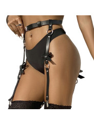 ARNÉS DE PIERNA CON CADENAS DE CUERO NEGRO SUBLIME DE LA MARCA SUBBLIME FETISH
