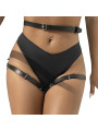 ARNÉS DE CUERO NEGRO CINTURA Y PIERNAS TALLA ÚNICA DE LA MARCA SUBBLIME FETISH