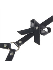 ARNÉS DE CUERO NEGRO CINTURA Y PIERNAS TALLA ÚNICA DE LA MARCA SUBBLIME FETISH