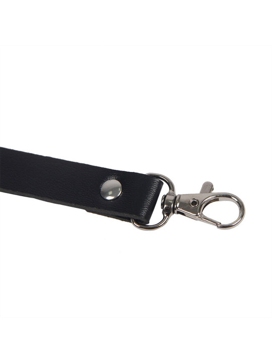 ARNÉS DE CUERPO AJUSTABLE DE CUERO NEGRO TALLA ÚNICA DE LA MARCA SUBBLIME FETISH