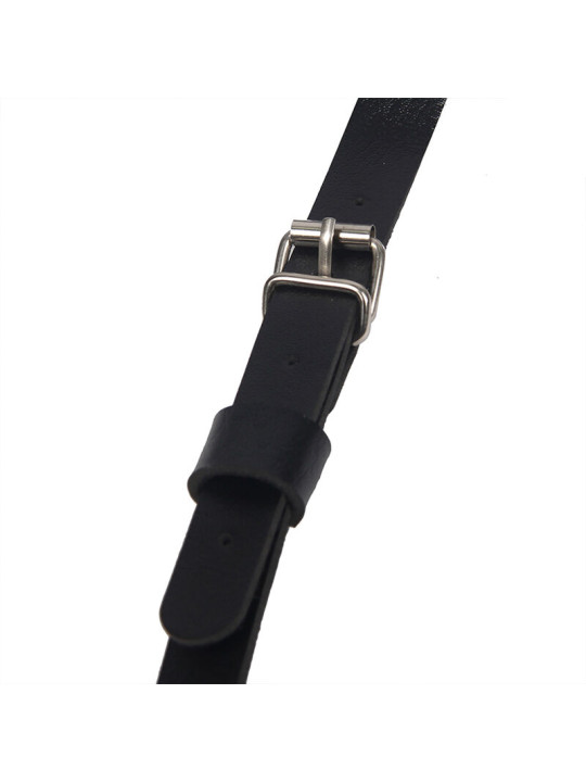 ARNÉS DE CUERPO AJUSTABLE DE CUERO NEGRO TALLA ÚNICA DE LA MARCA SUBBLIME FETISH