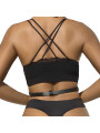 ARNÉS DE PECHO CUERO NEGRO CON CADENAS TALLA ÚNICA DE LA MARCA SUBBLIME FETISH
