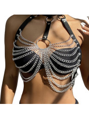 ARNÉS DE PECHO CON CADENAS Y ANILLA - TALLA ÚNICA DE LA MARCA SUBBLIME FETISH