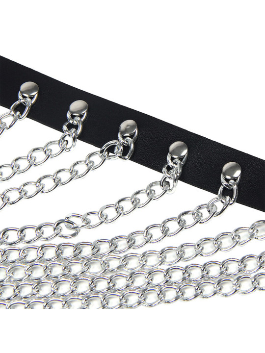 ARNÉS DE PECHO CON CADENAS Y ANILLA - TALLA ÚNICA DE LA MARCA SUBBLIME FETISH