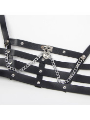 ARNÉS CORSET DE CUERO CON CADENAS TALLA ÚNICA DE LA MARCA SUBBLIME FETISH