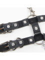 ARNÉS DE CUERO NEGRO CON TIRANTAS Y CADENAS TALLA ÚNICA DE LA MARCA SUBBLIME FETISH