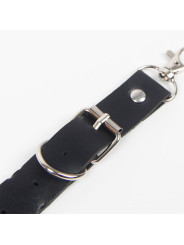 ARNÉS CINTURÓN Y LIGA NEGRO CON CADENAS Y ANILLAS TALLA ÚNICA DE LA MARCA SUBBLIME FETISH