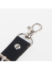 ARNÉS CINTURÓN Y LIGA NEGRO CON CADENAS Y ANILLAS TALLA ÚNICA DE LA MARCA SUBBLIME FETISH
