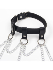ARNÉS CUERPO ENTERO NEGRO CON CADENAS Y ANILLAS TALLA ÚNICA DE LA MARCA SUBBLIME FETISH