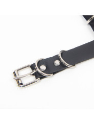 ARNÉS SUJETADOR DE CUERO CON CADENAS Y ANILLAS TALLA ÚNICA DE LA MARCA SUBBLIME FETISH